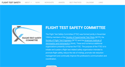 Desktop Screenshot of flighttestsafety.org
